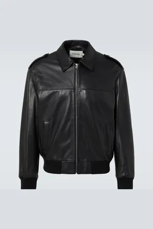 Frame Leather bomber jacket