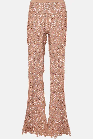 Norma Kamali Cotton-blend bootcut pants