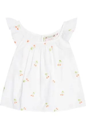 BONPOINT Genia embroidered cotton blouse