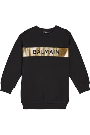 Balmain Logo embellished cotton sweatshirt