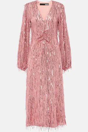 ROTATE Sequined midi dress