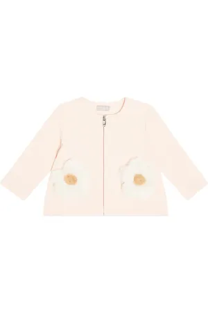 Il gufo Floral-appliquÃ© cotton-blend cardigan