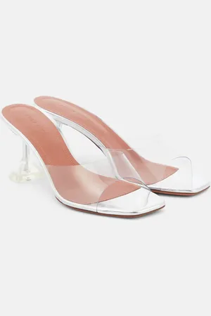 Amina Muaddi Lupita leather mules