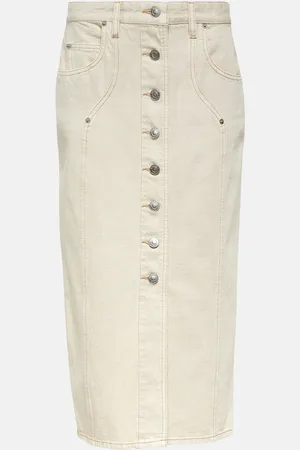 Marant Etoile Vandy denim midi skirt