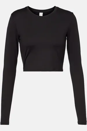alo Alosoft cropped technical top