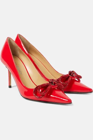 Mach & Mach 85 bow-detail patent leather pumps