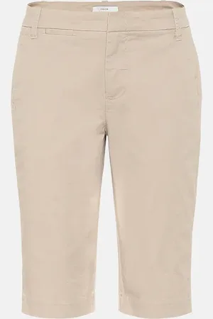 Vince Mid-rise cotton Bermuda shorts
