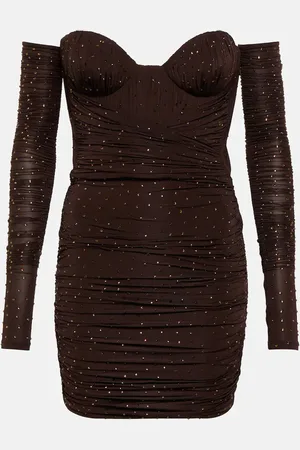 ALEX PERRY Koda embellished jersey minidress