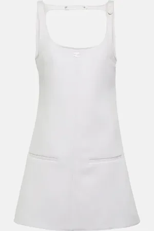 Courrèges Reedition logo cutout minidress