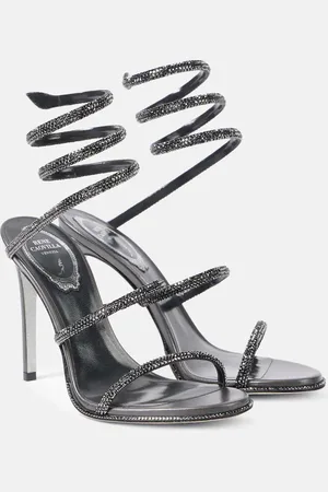 RENE CAOVILLA Cleo embellished leather sandals
