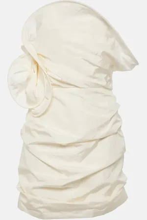 MAGDA BUTRYM Ruched silk taffeta minidress