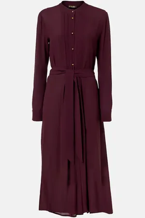 Loro Piana Hattie silk crepe midi dress