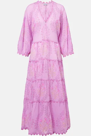 Juliet Dunn Printed cotton maxi dress