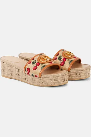VALENTINO GARAVANI VLogo Cherryfic platform slides