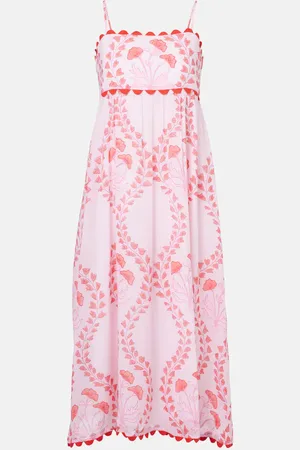 Juliet Dunn Printed cotton midi dress