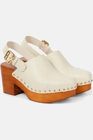 Chloé Jeannette studded leather clogs