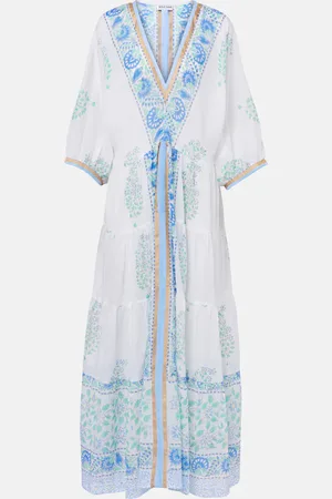 Juliet Dunn Paisley cotton maxi dress