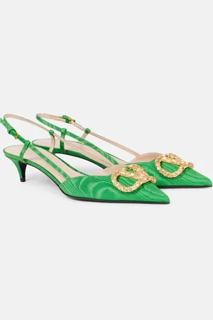 VALENTINO GARAVANI VLogo 40 satin slingback pumps