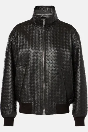 Bottega Veneta Intrecciato leather jacket