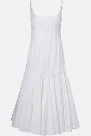 Jacquemus Agave cotton poplin midi dress