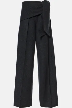 Max Mara Arsenio high-rise wool felt wide-leg pants