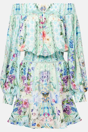 Camilla Crystal-embellished silk minidress