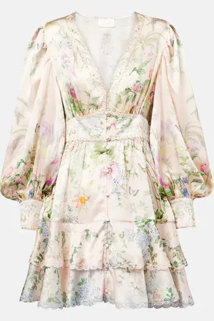 Camilla Crystal-embellished silk minidress