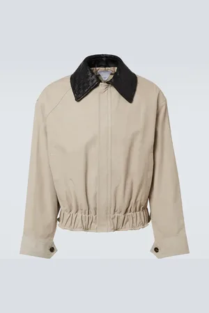 Bottega Veneta Intrecciato leather twill blouson