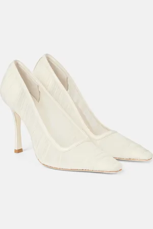 Jimmy Choo Bridal Lotta 100 ruched tulle pumps