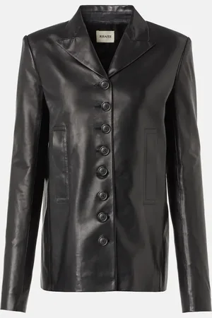 Khaite Saraphina leather blazer