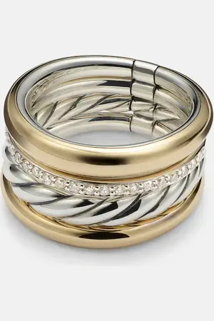 David Yurman DY MercerÂ® 18kt and sterling silver ring with diamonds
