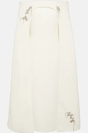 Safiyaa Bridal caped embellished midi dress