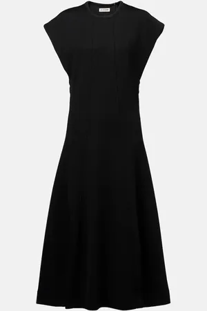 Jil Sander Ribbed-knit midi dress