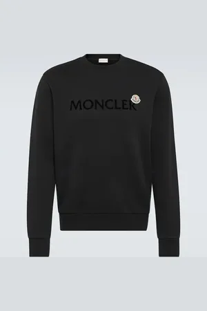Moncler Logo cotton fleece sweatshirt