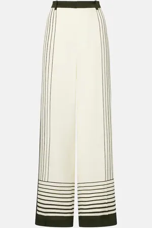 SIR Leilana crÃªpe de chine wide-leg pants