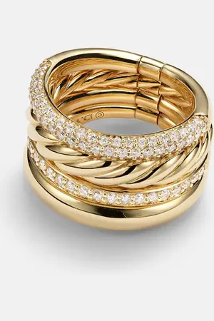 David Yurman DY MercerÂ® 18kt ring with diamonds