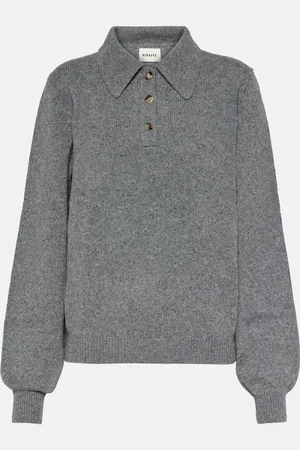 Khaite Joey cashmere-blend polo sweater