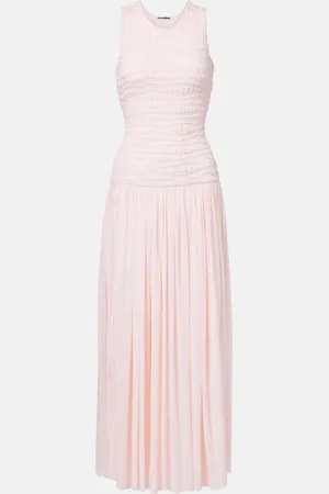 Jil Sander Shirred maxi dress