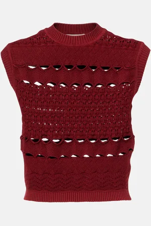 Elie saab Cut-out knitted top