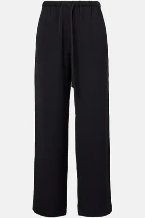 Totême Ribbed-knit wide-leg pants