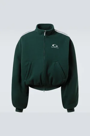 Balenciaga Loop Sports Icon fleece bomber jacket