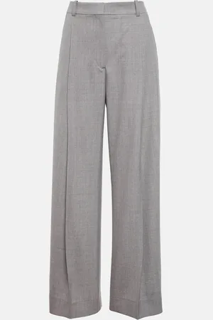 Victoria Beckham Pleated wide-leg virgin wool pants