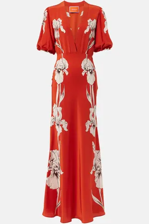 La DoubleJ Marlene floral silk maxi dress