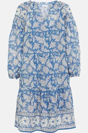 Velvet Lilah printed cotton minidress