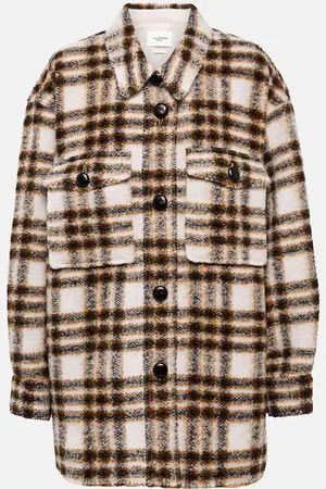 Marant Etoile Harveli checked shirt jacket