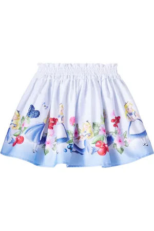 MONNALISA Printed cotton skirt