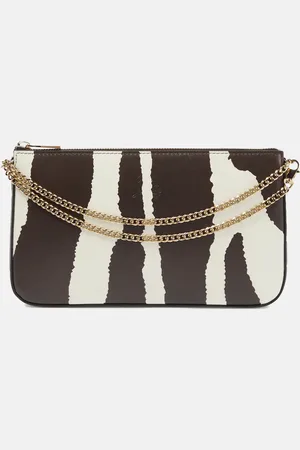 Christian Louboutin Loubila zebra-print leather clutch