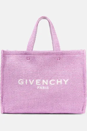 Givenchy G-Tote Medium raffia-effect shopper
