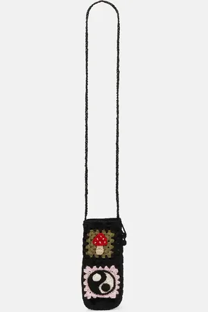 Alanui Positive Vibes wool bottle holder