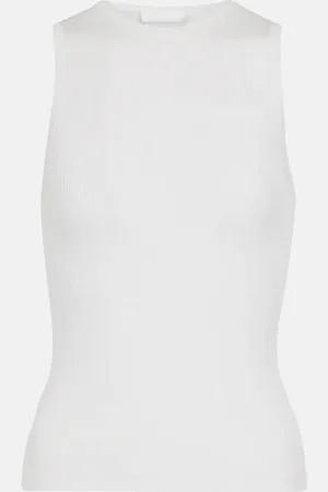 WARDROBE.NYC Ribbed-knit cotton tank top